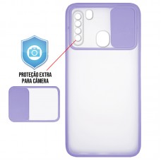Capa para Samsung Galaxy A21 - Cam Protector Lilás